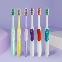 Cleaning Spiral Bristle Transparent Orthodontic Toothbrush